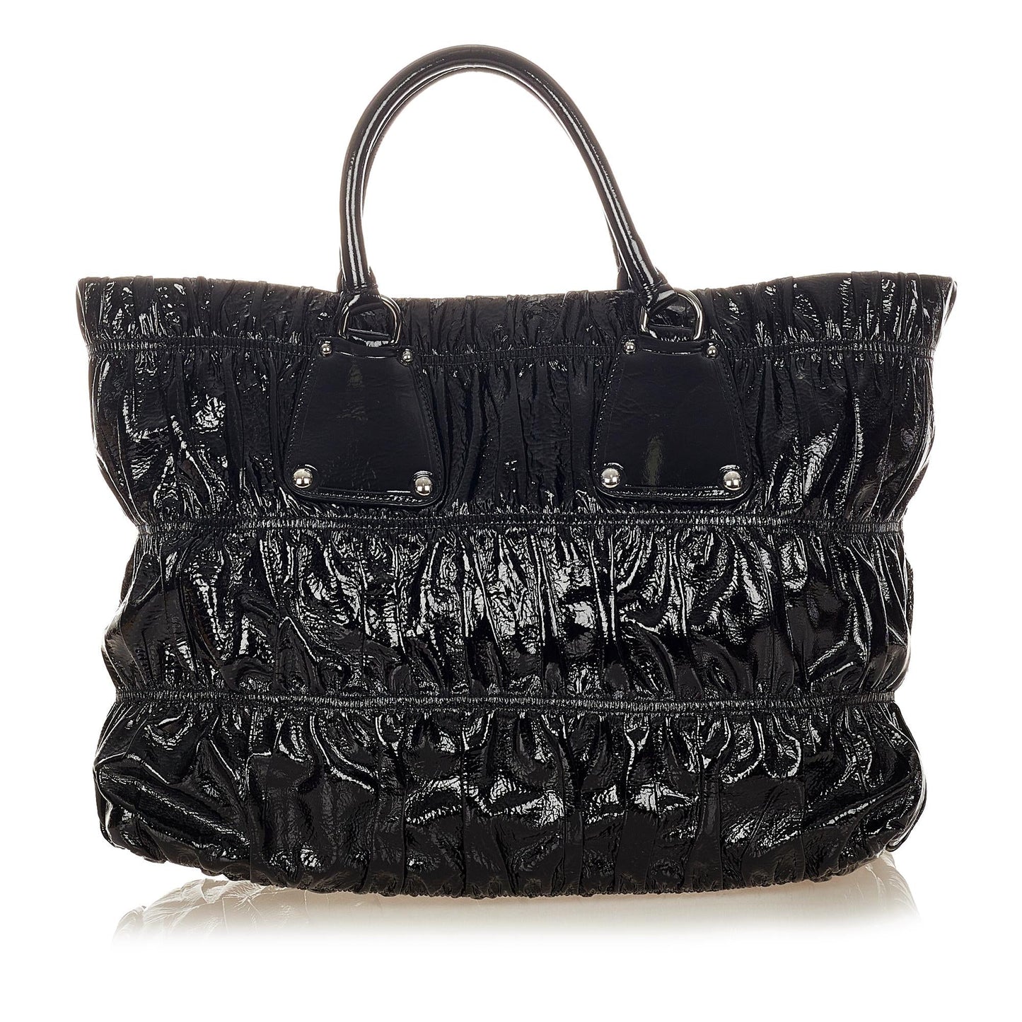 Prada Vernice Gaufre Tote Bag (SHG-26260)