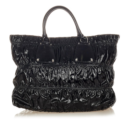 Prada Vernice Gaufre Tote Bag (SHG-26260)