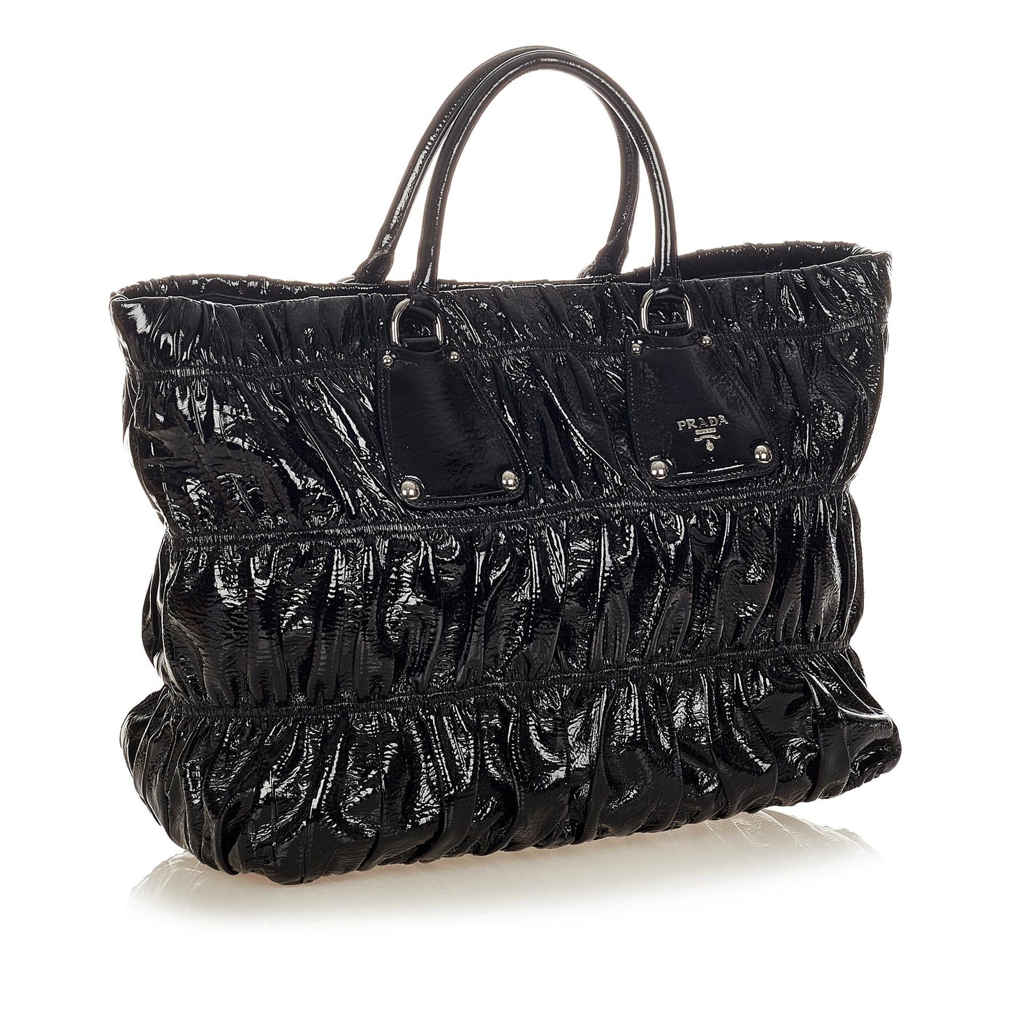 Prada Vernice Gaufre Tote Bag (SHG-26260)