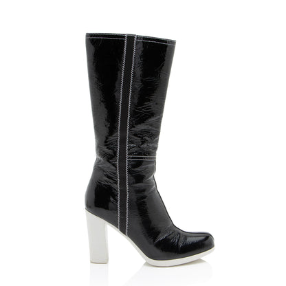 Prada Vernice Sport Tall Boots - Size 6.5 / 36.5