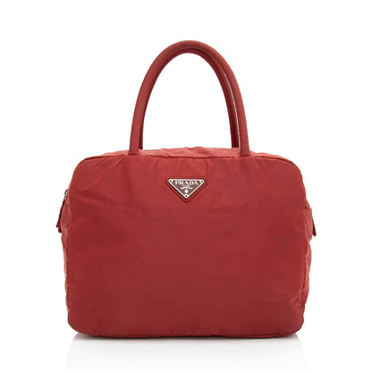 Prada Tessuto Bowler Bag (SHF-91oaWV)
