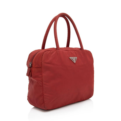 Prada Tessuto Bowler Bag (SHF-91oaWV)