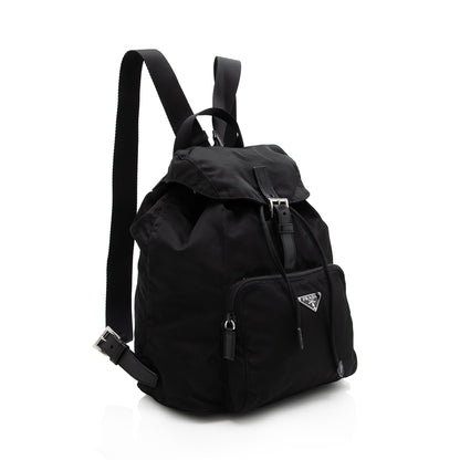 Prada Vintage Tessuto Front Pocket Backpack (SHF-22985)