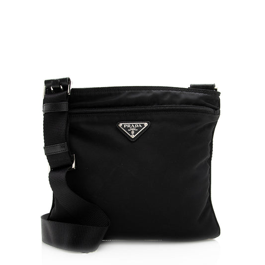 Prada Vintage Tessuto Mini Messenger Bag (SHF-20111)