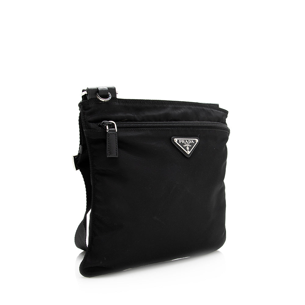 Prada Vintage Tessuto Mini Messenger Bag (SHF-20111)