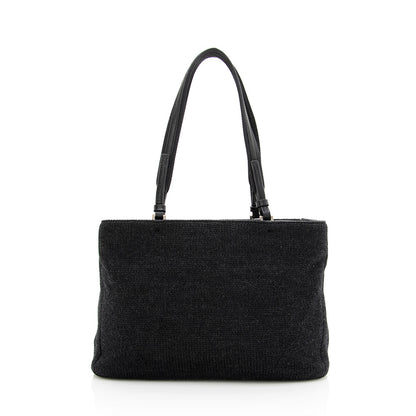Prada Vintage Wool Tote (SHF-19253)