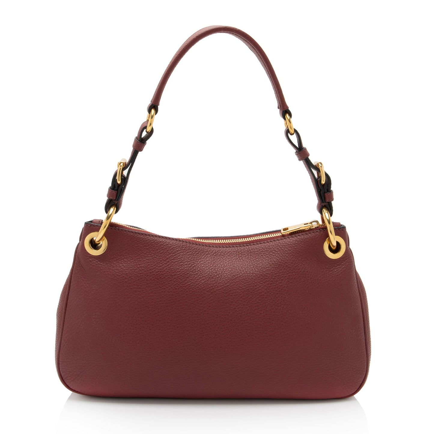 Prada Vitello Daino Belted Zip Shoulder Bag (SHF-ZmoFVU)