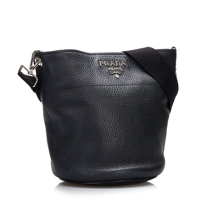 Prada Vitello Daino Bucket Bag (SHG-77KuBD)