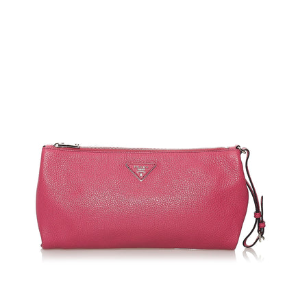 Prada Vitello Daino Clutch Bag (SHG-32199)