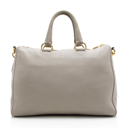 Prada Vitello Daino Convertible Zip Tote (SHF-18852)