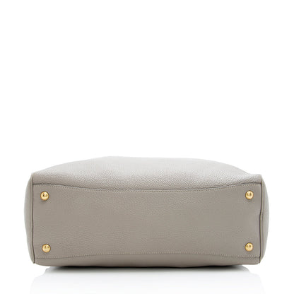 Prada Vitello Daino Convertible Zip Tote (SHF-18852)