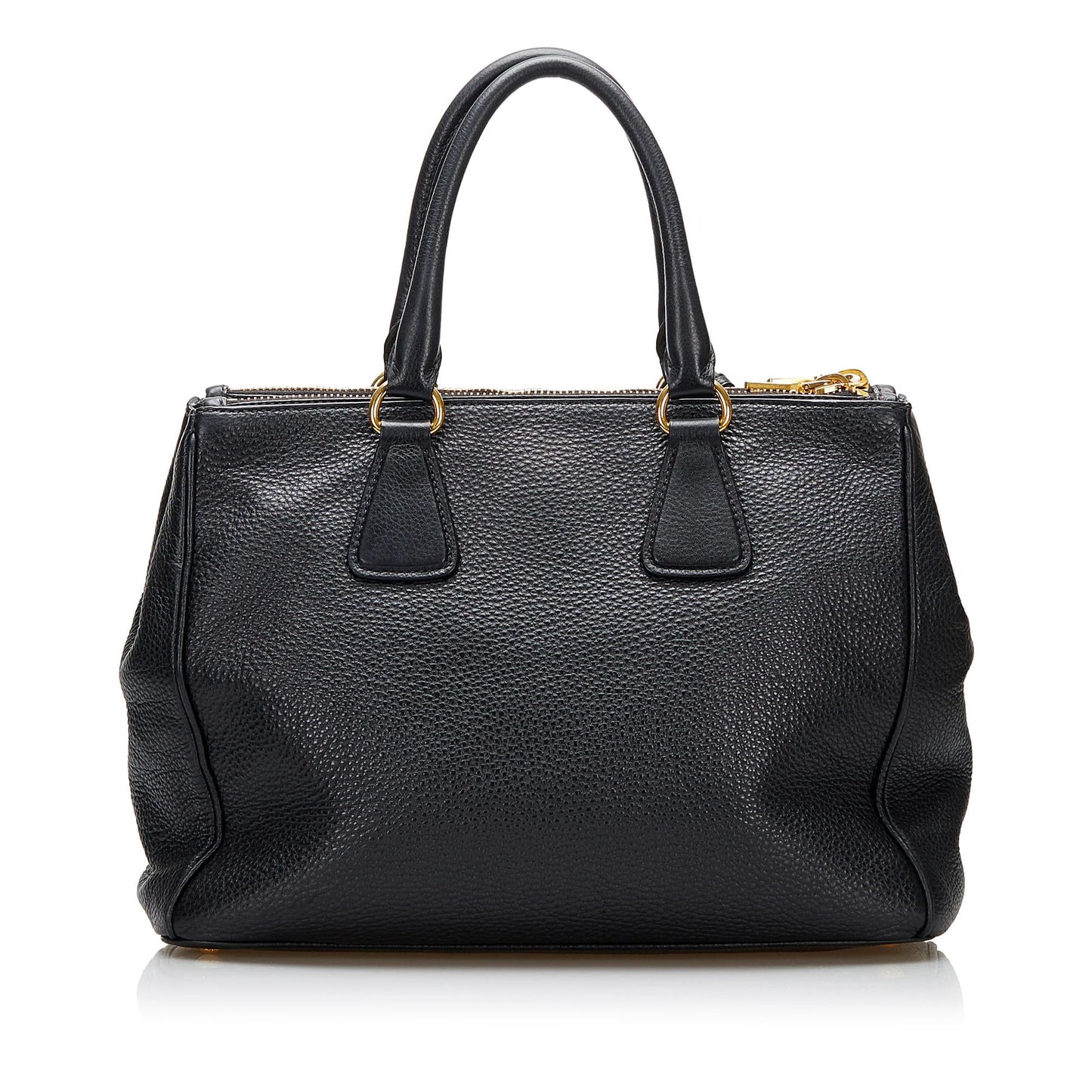 Prada Vitello Daino Double Zip Satchel (SHG-zKLSSH)