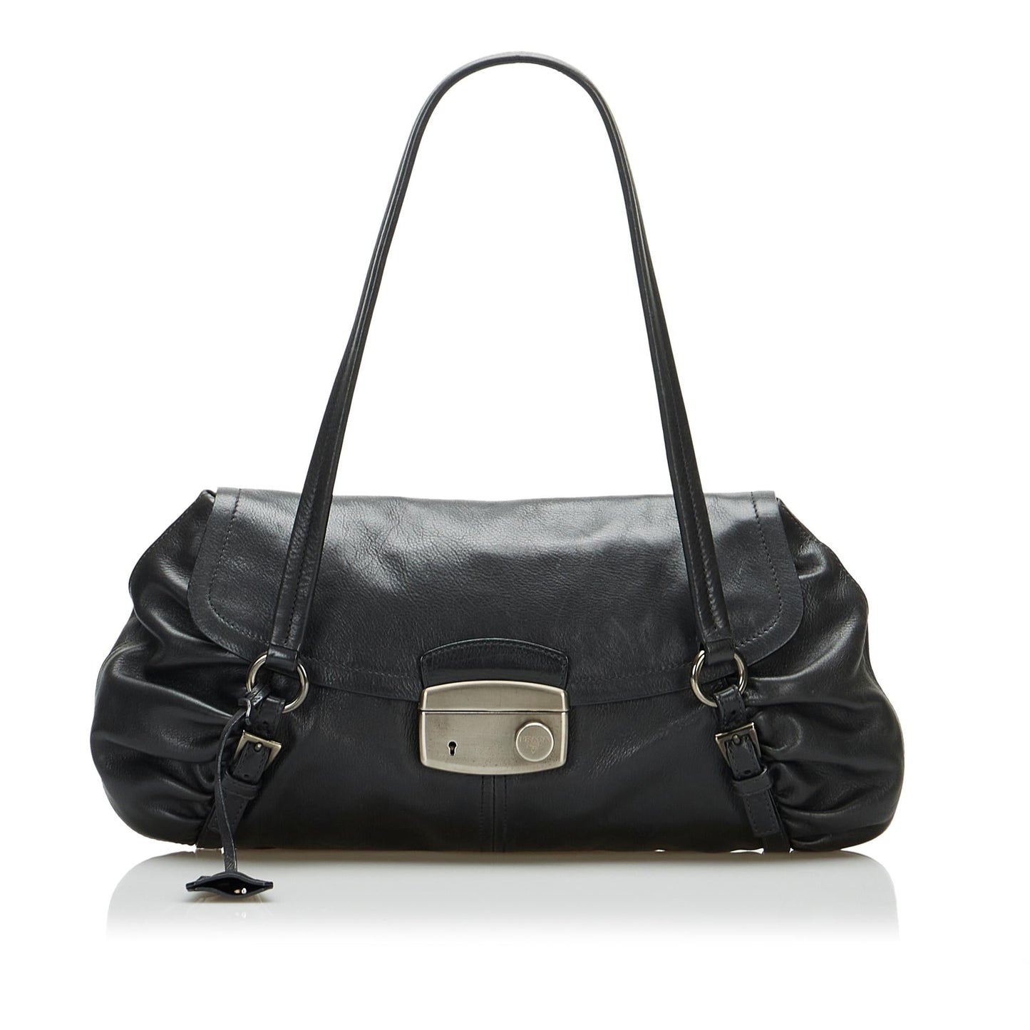 Prada Vitello Daino Easy Sound Lock Shoulder Bag (SHG-ZwaqYZ)