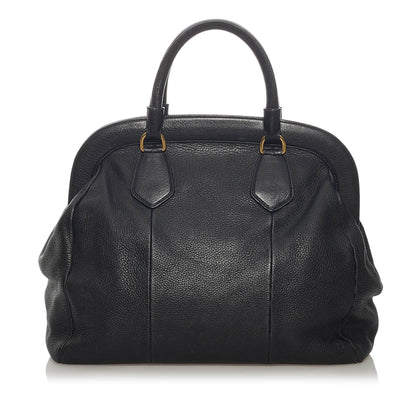 Prada Vitello Daino Frame Tote Bag (SHG-29025)