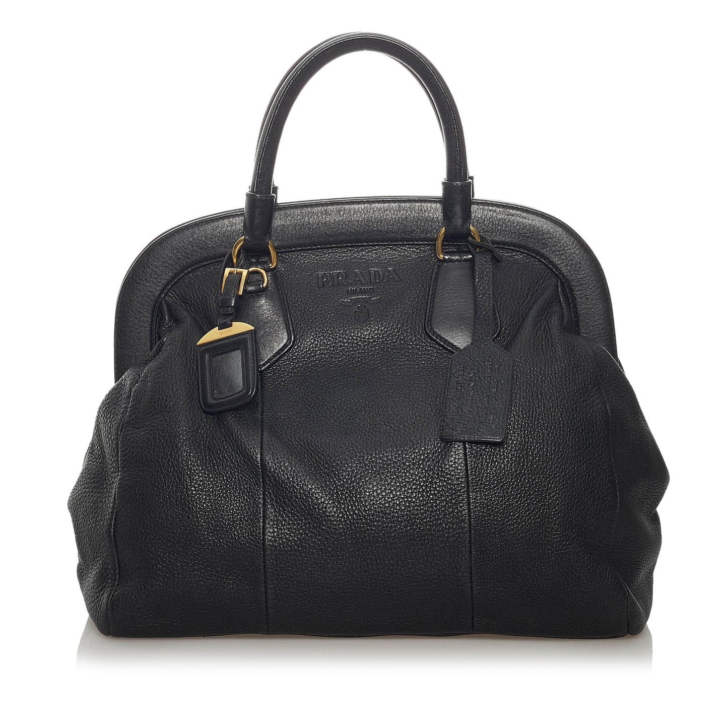 Prada Vitello Daino Frame Tote Bag (SHG-29025)