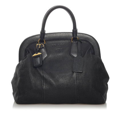 Prada Vitello Daino Frame Tote Bag (SHG-29025)