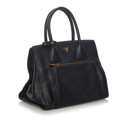Prada Vitello Daino Leather Handbag (SHG-33906)