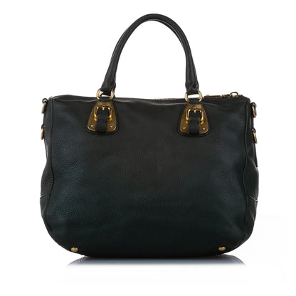 Prada Vitello Daino Leather Satchel (SHG-15446)