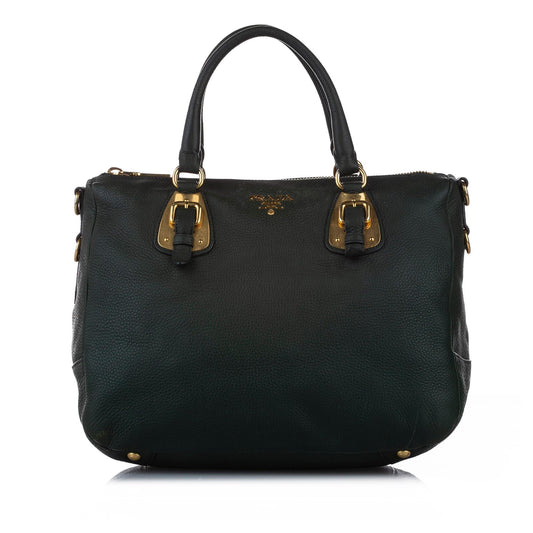 Prada Vitello Daino Leather Satchel (SHG-15446)