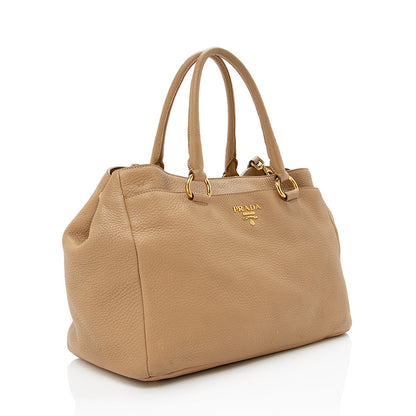Prada Vitello Daino Leather Tote (SHF-17075)