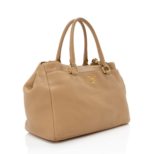 Prada Vitello Daino Leather Tote (SHF-17075)