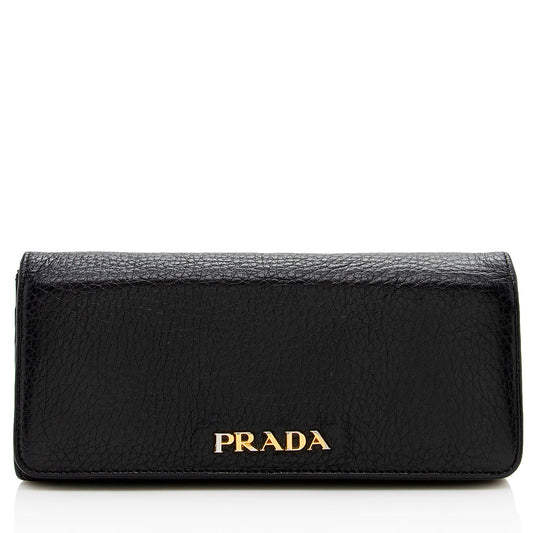 Prada Vitello Daino Long Wallet (SHF-16002)