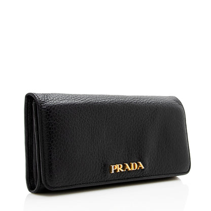 Prada Vitello Daino Long Wallet (SHF-16002)