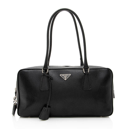 Prada Vitello Daino Medium Bauletto Satchel (SHF-22809)