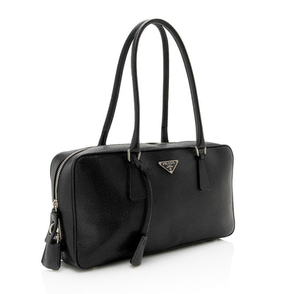Prada Vitello Daino Medium Bauletto Satchel (SHF-22809)