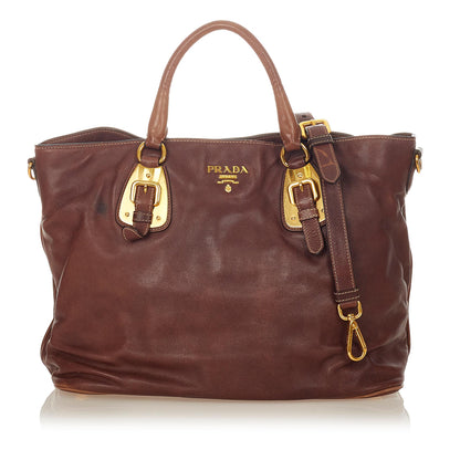 Prada Vitello Daino Satchel (SHG-26263)