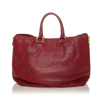 Prada Vitello Daino Satchel (SHG-28033)