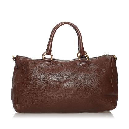 Prada Vitello Daino Satchel (SHG-30204)