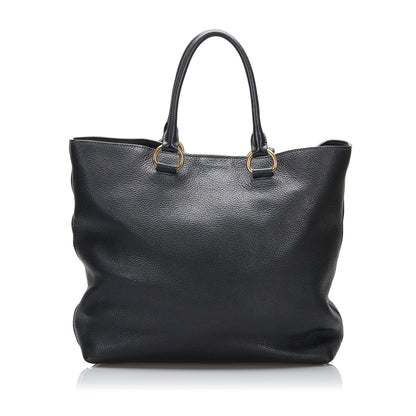 Prada Vitello Daino Satchel (SHG-PjNmXo)
