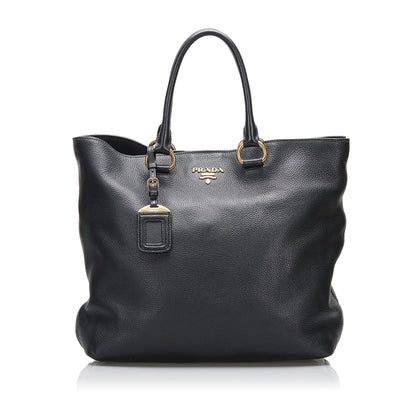 Prada Vitello Daino Satchel (SHG-PjNmXo)