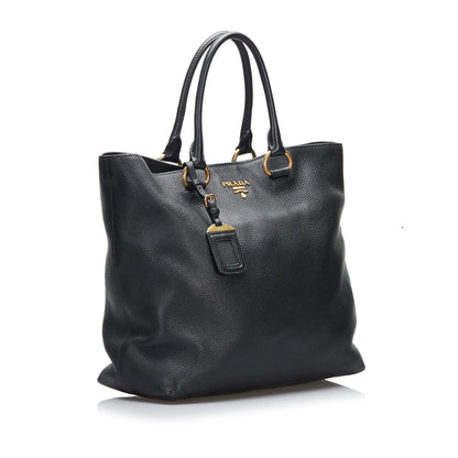 Prada Vitello Daino Satchel (SHG-PjNmXo)