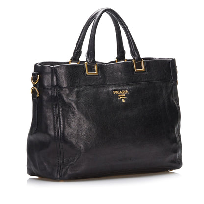 Prada Vitello Daino Satchel (SHG-0Oo1Ax)