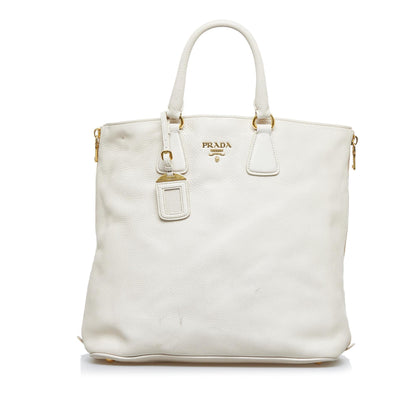 Prada Vitello Daino Satchel (SHG-pw9PC9)
