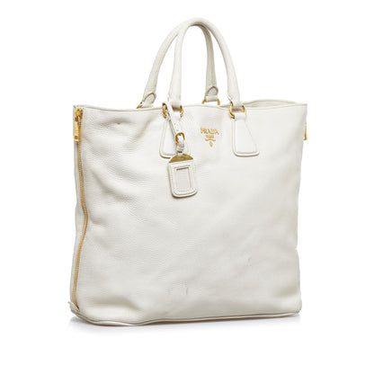Prada Vitello Daino Satchel (SHG-pw9PC9)