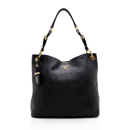 Prada Vitello Daino Shoulder Bag (SHF-17978)