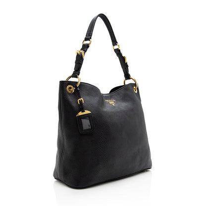 Prada Vitello Daino Shoulder Bag (SHF-17978)
