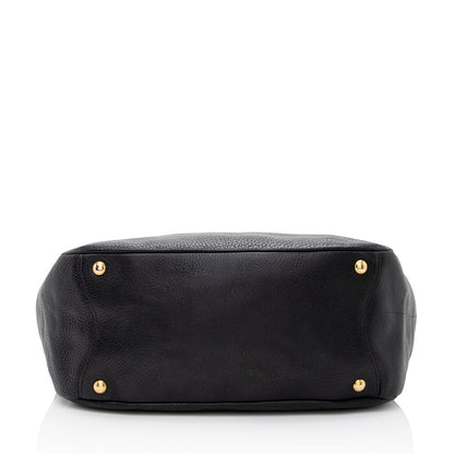 Prada Vitello Daino Side Pocket Hobo (SHF-21901)