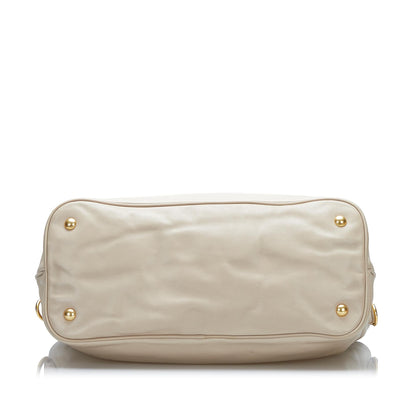 Prada Vitello Daino Soft Calf Satchel (SHG-oOkF0T)