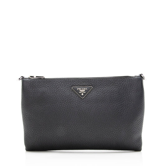 Prada Vitello Daino Wristlet (SHF-16976)