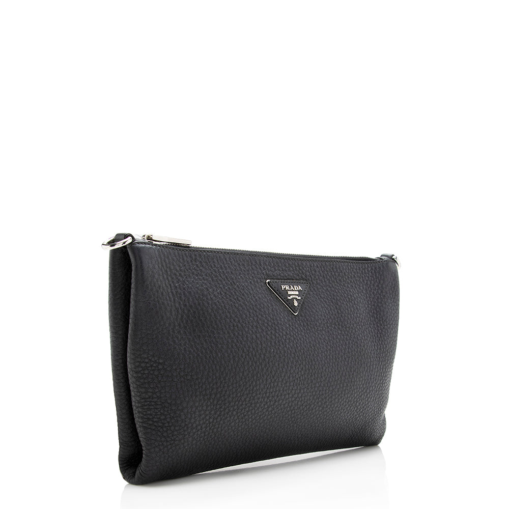 Prada Vitello Daino Wristlet (SHF-16976)