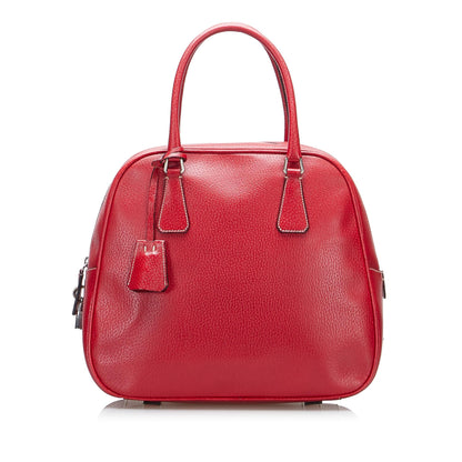 Prada Vitello Leather Handbag (SHG-PpWnwM)