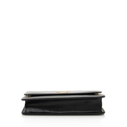 Prada Vitello Move Mini Wallet on Chain (SHF-22579)