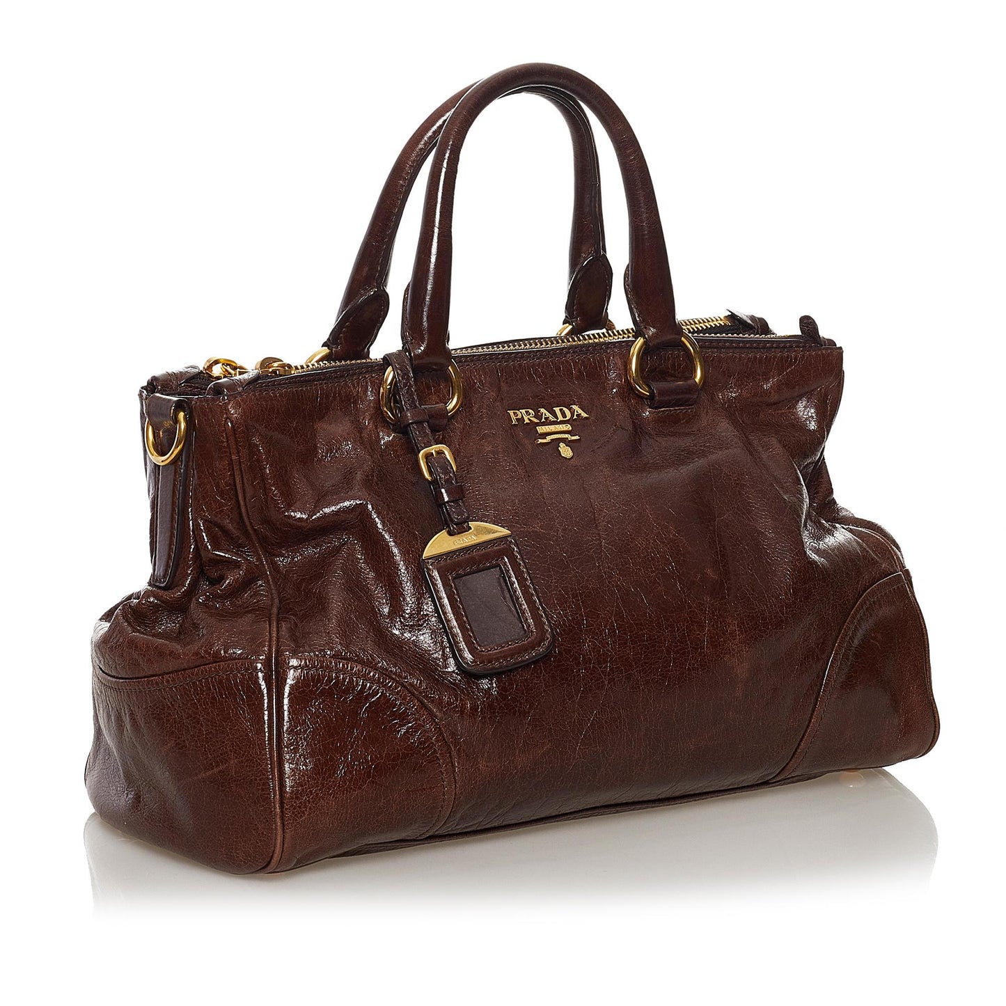 Prada Vitello Shine Handbag (SHG-32676)
