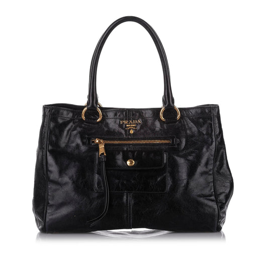 Prada Vitello Shine Satchel (SHG-18698)