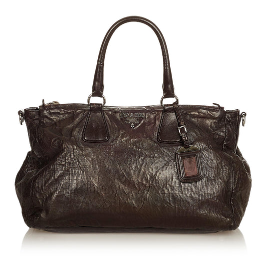 Prada Vitello Shine Satchel (SHG-25403)