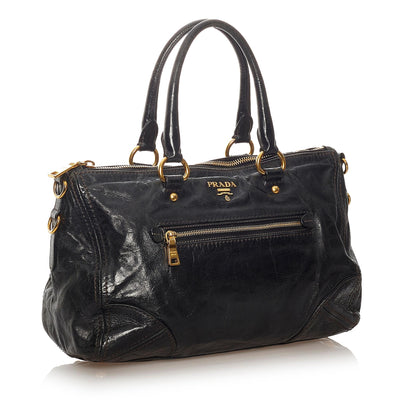 Prada Vitello Shine Satchel (SHG-27607)